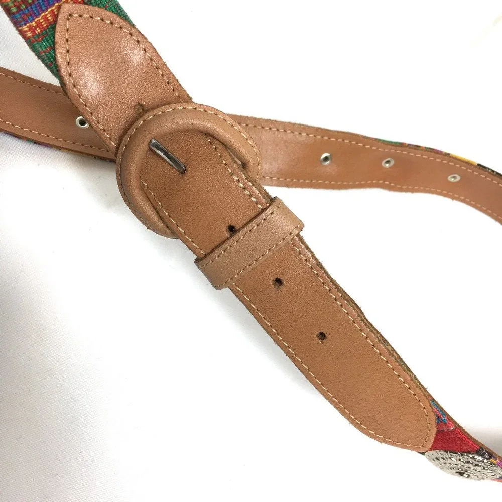 Southwestern Style concho Mexican  Leather Belt